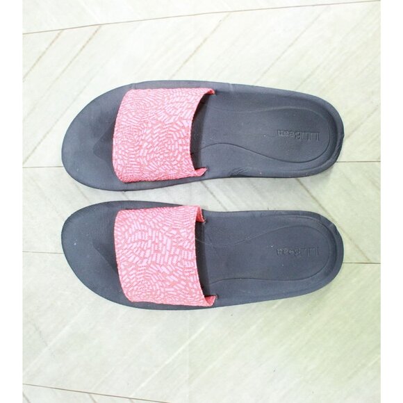 LL Bean Women’s Size 8 Red Canvas Slip-On Open Toe Summer Sandals - Picture 8 of 10